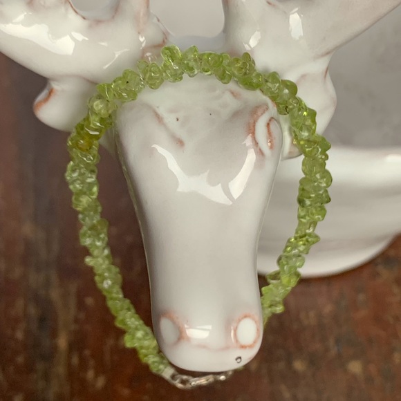 Peridot Nuggets Bracelet 925SS - Picture 2 of 5